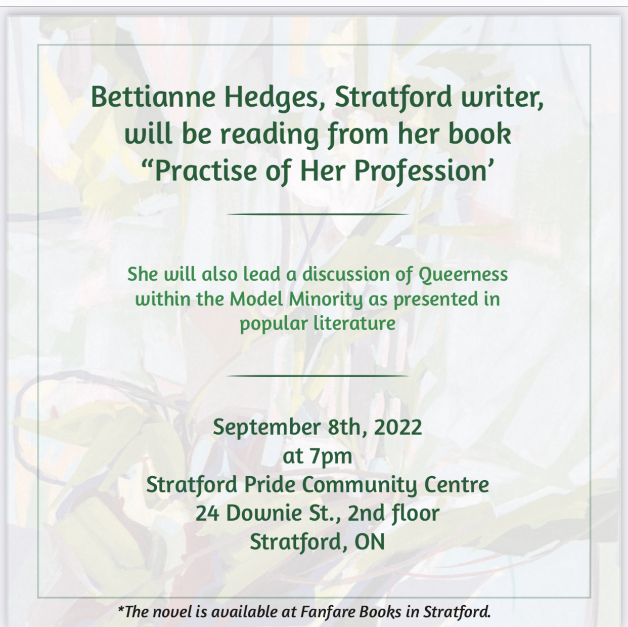 She will also lead a discussion of Queerness within the Model Minority as presented in popular literature.  